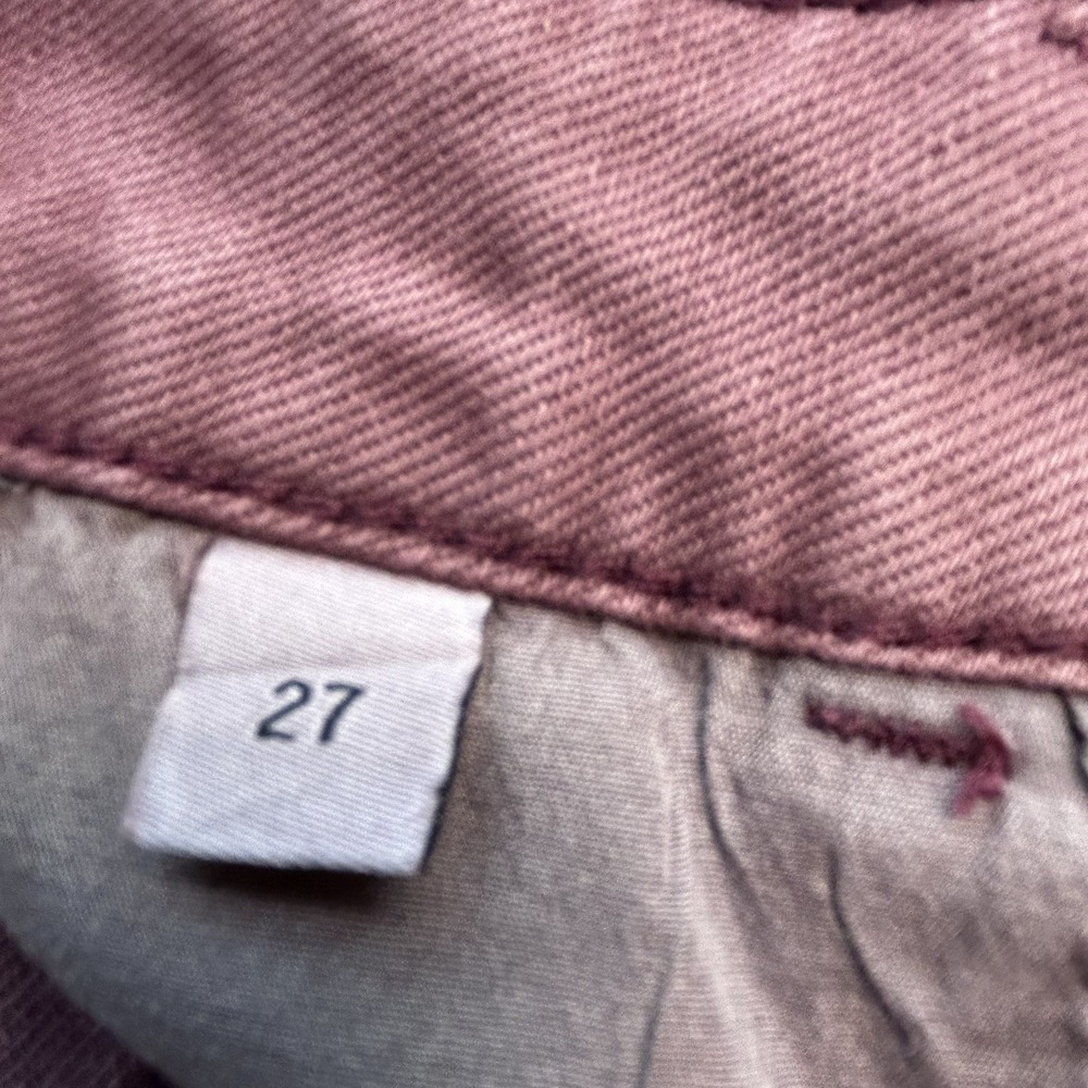 Vervet Leslie Mauve Crop jeans Raw Hem Size 27 NEW 90's VTG. Flare Distressed - Picture 6 of 15
